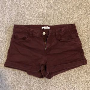 H&M Maroon Shorts